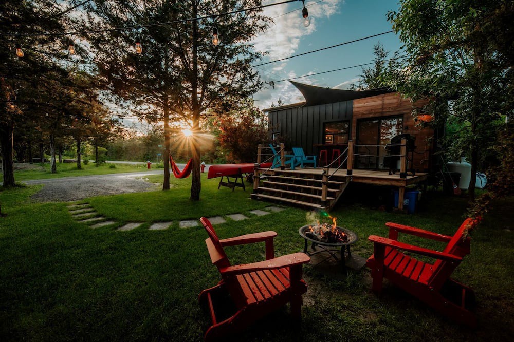 Tyendinaga Mohawk Territory Cabin | Incredible Tiny House with Fireplace, Fire Pit and Pizza Oven in Deseronto, Ontario