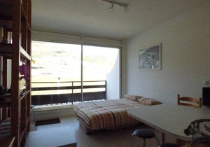 Studio for 4 with balcony, at the foot of the slopes, free parking, elevator