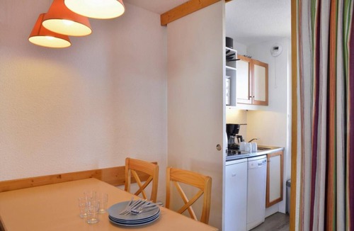 Belle Plagne Apartment | 100m from resort center, 1st floor, balcony, tv, 23m², La Plagne