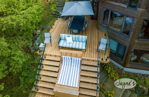 Muskoka Lakes Cottage | Beautiful Cottage & Bunkie w/Unbeatable Boathouse Deck! South Rosseau! Sunsets!