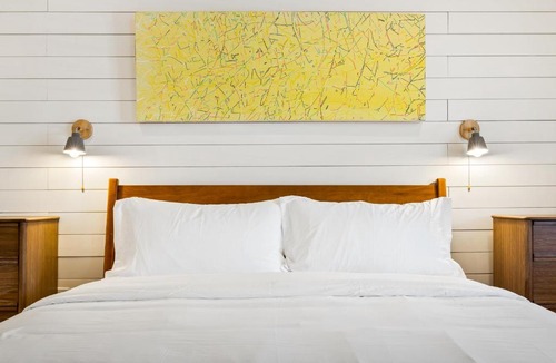 North Downtown Hotel | Boutique Room steps from Downtown Mall Rose Jean Room 1