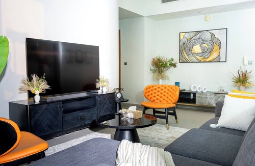Jumeirah Village Circle Apartment | Charming 2-bedroom apartment with AC in vibrant Dubai-Jumeira Village Circle