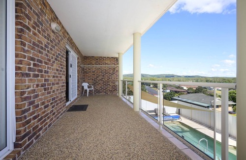 Woolgoolga Apartment | Family Coastal Retreat with Pool and Balcony Views