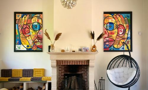 Montbarrois Villa | Maison forêt privée & étang 12 pers 5 ch 1h30 Paris