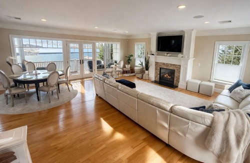 Hyannis House | Stunning waterfront with sandy beach & dock walking distance to top restaurants!