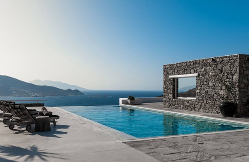 Ano Mera Villa | Unique private villa estate vj1+2 with amazing seaview and full privacy