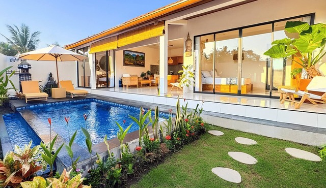 2BR Private Jungle Pool Villa in Ubud · Boho Retreat, Yoga Corner & Lush Garden