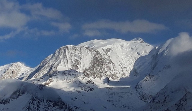 Apartment facing Mont Blanc, ski-in ski-out