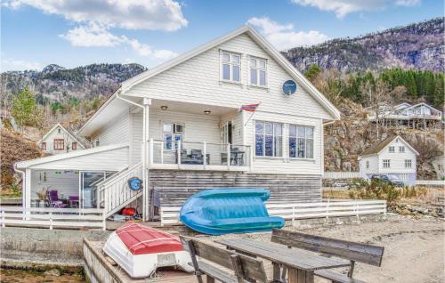 Beach Front Home In Vanvik With House Sea View