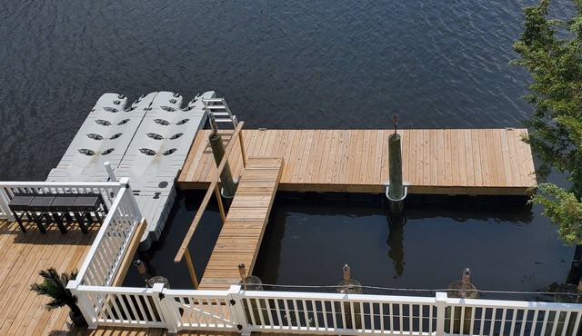 Enchanting Mystic Island Beach Home on picturesque lagoon near Jersey Shore.