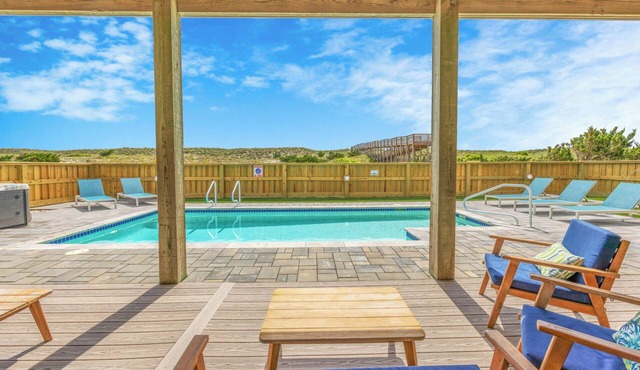 OCEANFRONT-6 BDRM-4 Mstrs-RENOVATED 2024-Heated Pool,Hot Tub, Media & Game Rooms