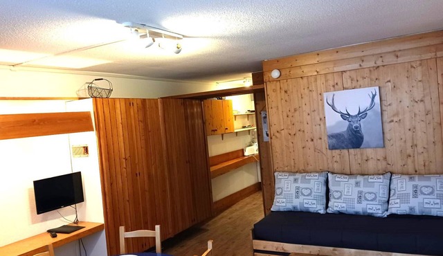 Studio 30m² south, wifi, pets ok, Arc 1600