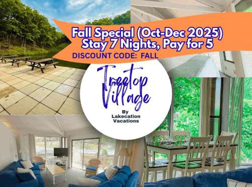 Treetop Village-3Bed3BathPoolsDocks6-8PP