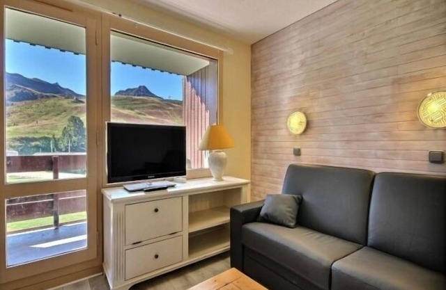 Divisible south studio, balcony with slope view, Belle Plagne