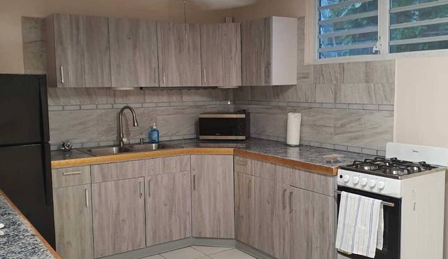 Charming 2-bedroom house in welcoming Ceiba with WiFi, AC