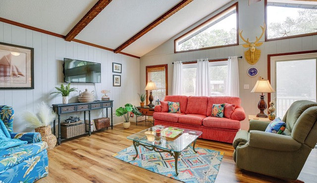 Oak Island Vacation Rental w/Decks, Walk to Beach